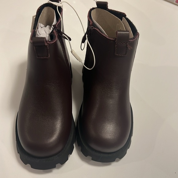 Zara NWT kids brown zip up boots Size 7 - Picture 2 of 5